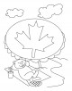 Canada Day Coloring Page