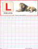 Capital letter L practice worksheet
