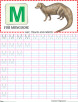 Capital letter M practice worksheet