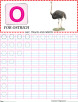 Capital letter O practice worksheet