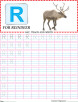 Capital letter R practice worksheet