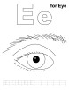 E for exercise coloring page with handwriting practice | Download Free ...