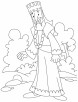 A king standing beside the window coloring pages | Download Free A king