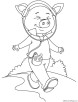 Happy pig coloring page | Download Free Happy pig coloring page for