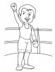 The famous boxer coloring page