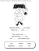 Little Miss Muffet worksheet