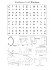 Word Search Puzzle Furniture