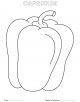 0 level coloring page vegetable