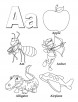 My A to Z Coloring Book Letter A coloring page