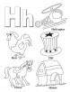 My A to Z Coloring Book Letter H coloring page
