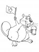 Canadian beaver coloring page