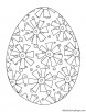 Easter egg coloring page 8