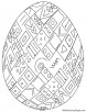 Easter egg coloring page 4