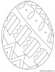 Easter egg coloring page 3