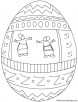 Easter egg coloring page 2
