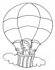 Hot Air Balloon Coloring Page