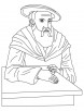 Johannes Kepler coloring page