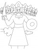 Rakshasa king of Lanka Ravana coloring page