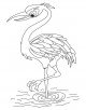 Crane Bird Coloring Page