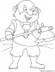 Sneezy dwarf coloring page
