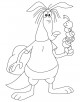 Aardvark coloring page