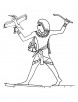 Ancient Egyptian worker coloring page
