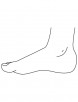 Ankle body parts coloring page