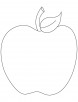 Apple Coloring Page to print