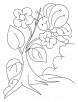 Butterfly also celebrating an arbor day coloring pages