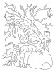 Save tree save earth coloring pages