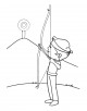 Archery Coloring Page
