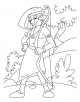 Archery Coloring Page