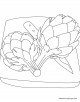 Artichoke coloring page