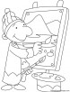 Artist coloring page