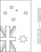 Australia-Oceania Flags Coloring Page