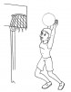 basketball practice coloring page 1