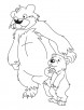 Bear and Cub coloring page