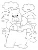 Bear introspects, dear pisces coloring pages