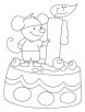 I will eat the whole birthday cake coloring pages
