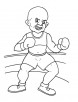 Boxing throw a punch coloring page