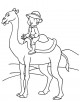 Camel Cart Coloring Page