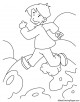 Running Coloring Page