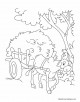 Bullockcart Coloring Page