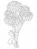 Bunch of chrysanthemum coloring page