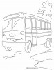 This bus is waiting for the riders coloring pages