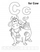 Letter Cc printable coloring page