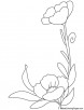 California poppy coloring page