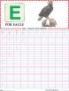 Capital letter E practice worksheet