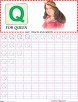 Capital letter Q practice worksheet