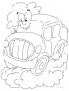 Cartoon car coloring pages